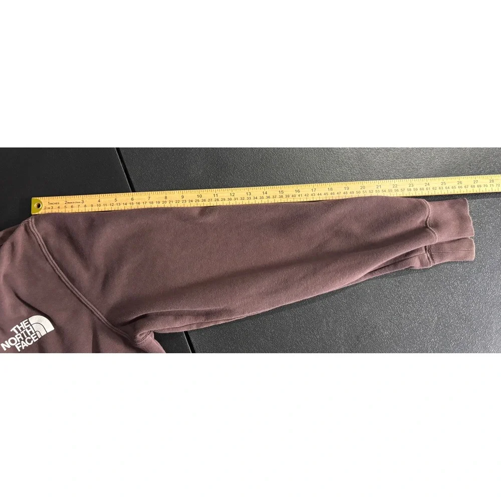 The North Face Mens Brown Never Stop Exploring Box Logo Hoodie Sweatshirt Medium